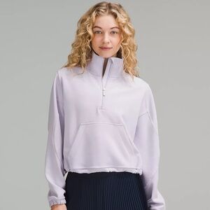 Lululemon Brushed Softstreme Half Zip in “Lilac Ether”